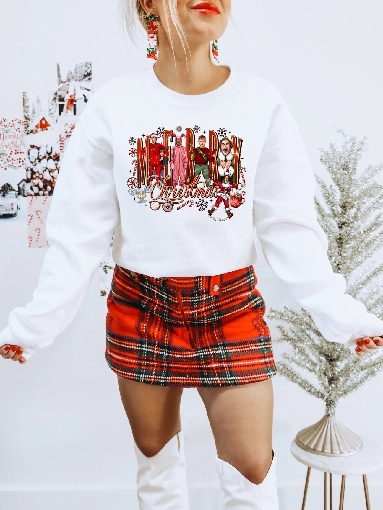 Vintage Merry Christmas Crewneck